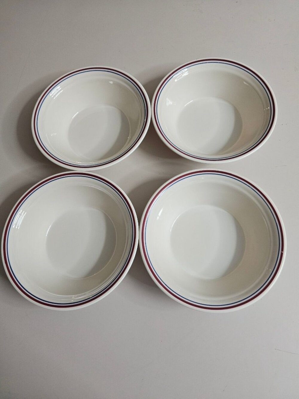 4 Corelle Abundance Soup Bowls 6.7" fruit vintage retro kitchen decor